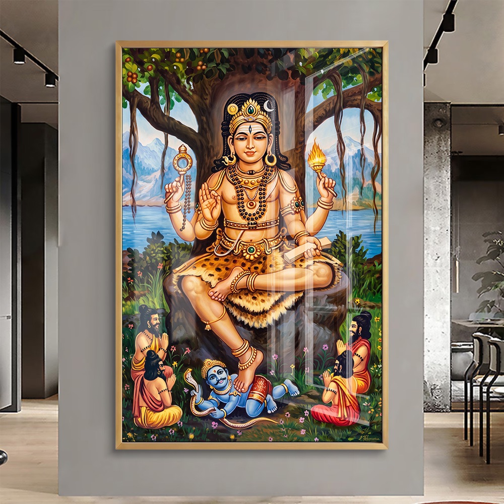 Lord Dakshinamurthy Shiva Teacher Wall Art