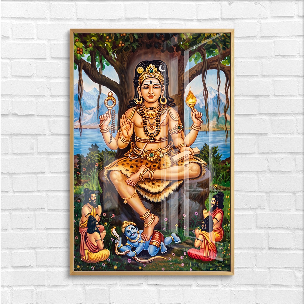Lord Dakshinamurthy Shiva Teacher Wall Art - Image 4