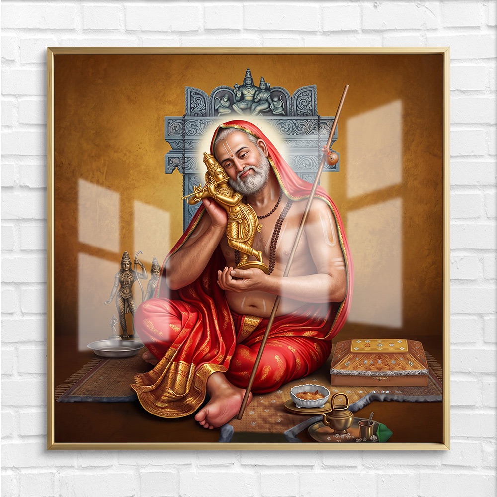 Sri Raghavendra Swamy Lord Krishna Idol Art - Image 4