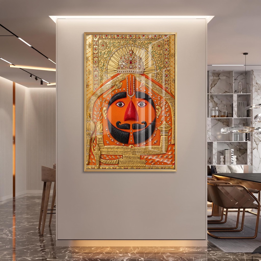 Salasar Balaji Glass Wall Painting