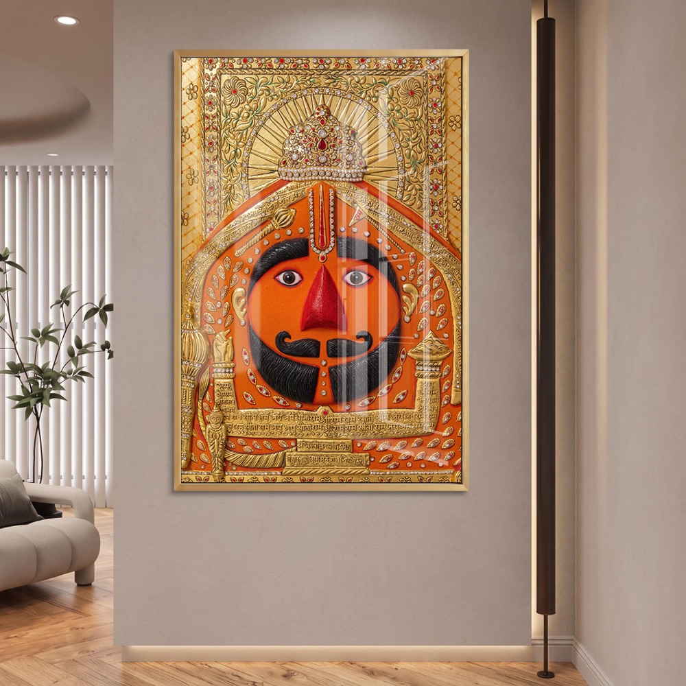 Salasar Balaji Glass Wall Painting - Image 2