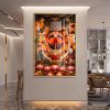 Salasar Balaji Marigold Garland Photo Frame