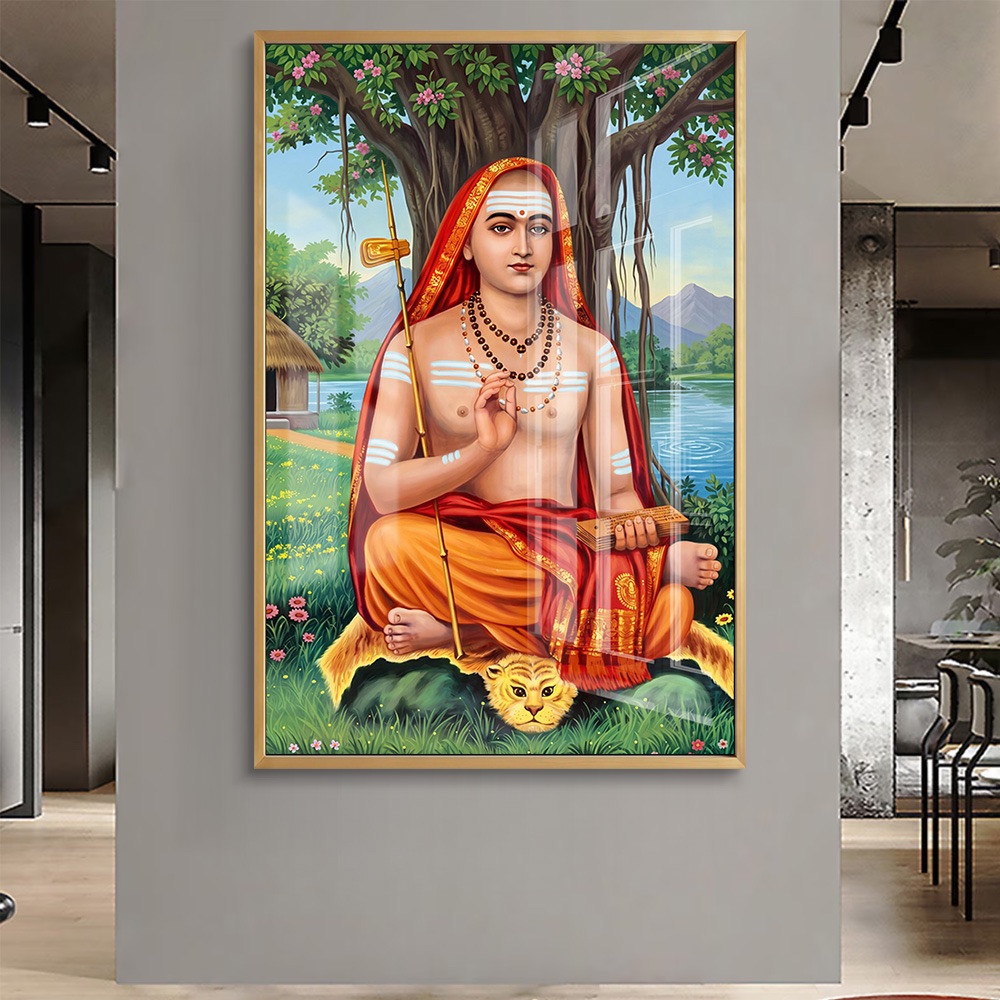 Adi Shankaracharya Tree Meditation Wall Art - Image 2