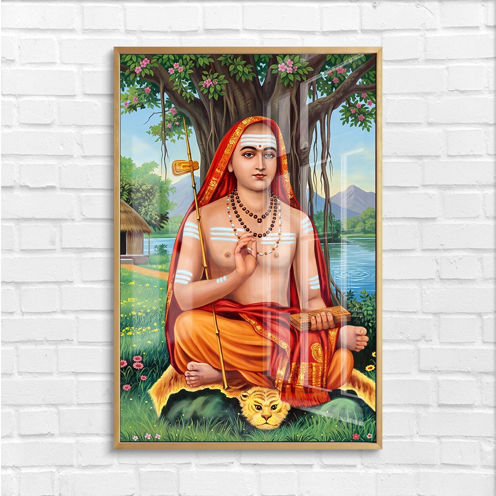 Adi Shankaracharya Tree Meditation Wall Art - Image 4