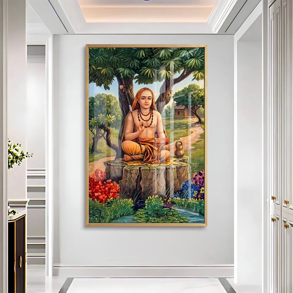 Adi Shankaracharya Nature Landscape Painting - Image 2