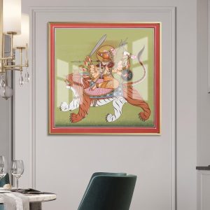 Goddess Varahi Devi Tiger Ride Painting