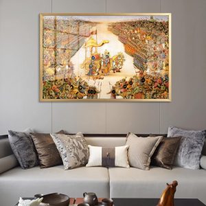 Mahabharata Kurukshetra Gita Updesh Wall Painting