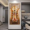 Tirupati Balaji and Lakshmi Ji White Mandir Art
