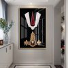Modern Venkateswara Tilak Black Wall Frame