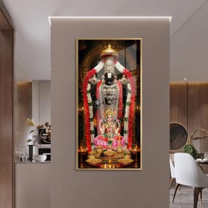 Red Garland Tirupati Balaji With Goddess Lakshmi