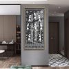 Monochrome Krishna Flute Tribal Warli Wall Painting