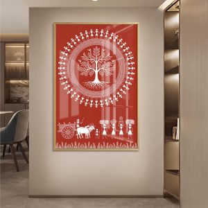 Tree Of Life Circle Dance Warli Artwork