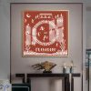 Night Celebration Crescent Moon Tribal Folk Painting