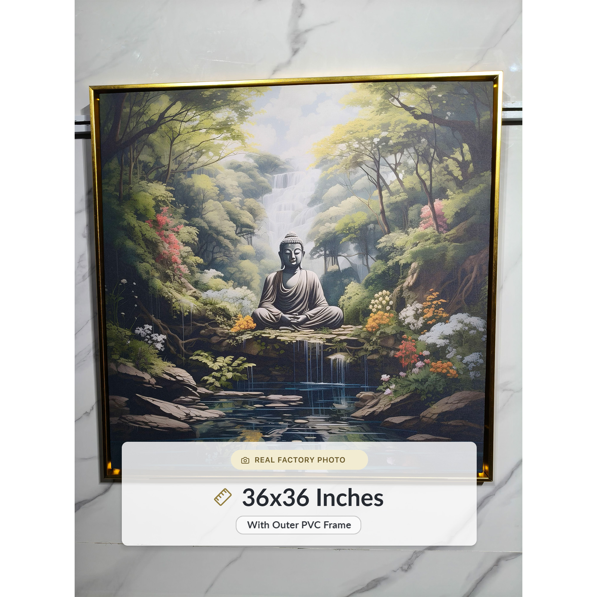 Natures Love Buddha Painting - Image 6