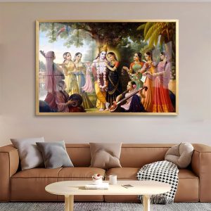 Krishna Raas Leela Traditional Divine Painting