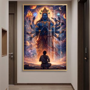 Vishwaroop Krishna Divine Cosmic Painting