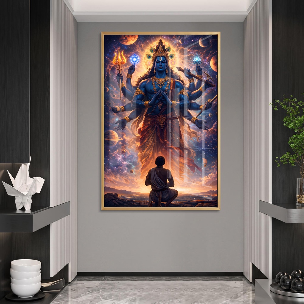 Vishwaroop Krishna Divine Cosmic Painting - Image 2