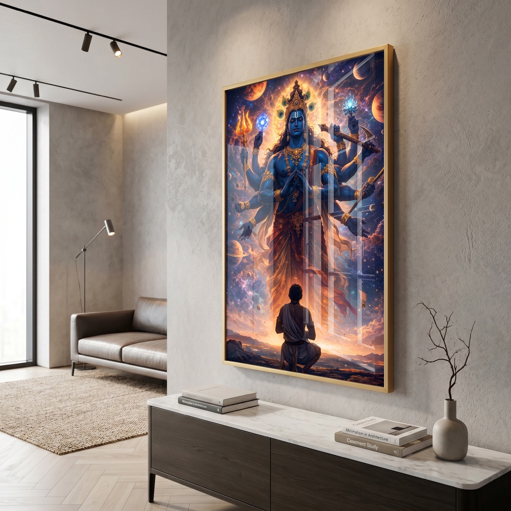 Vishwaroop Krishna Divine Cosmic Painting - Image 3