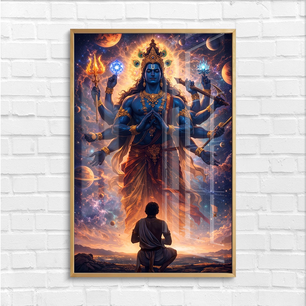 Vishwaroop Krishna Divine Cosmic Painting - Image 4