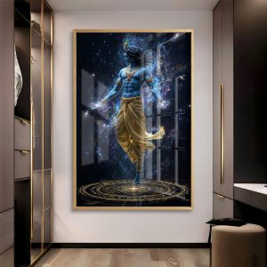 Cosmic Krishna Universe Wall Painting