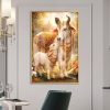 Jeweled Cow and Calf Temple Wall Painting