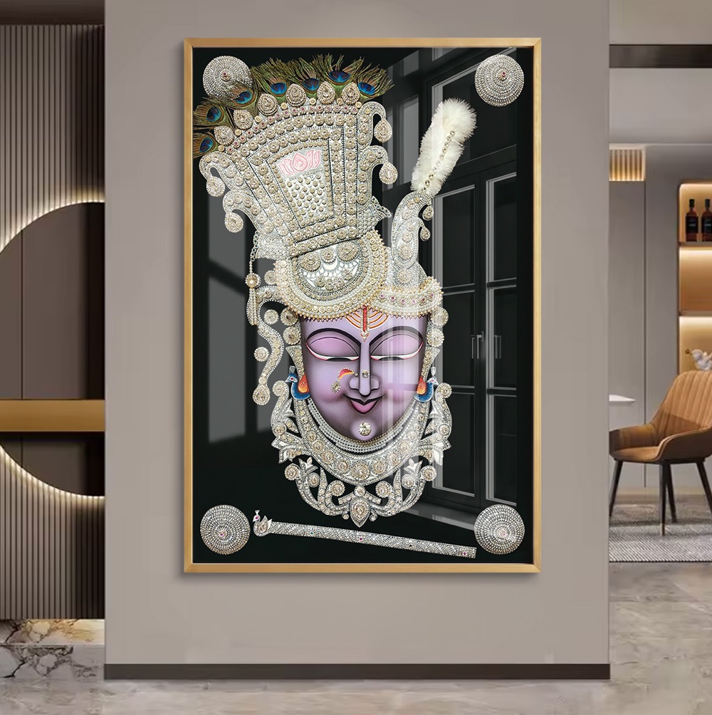 Silver Crown Shreenathji Painting