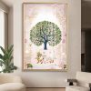 Pastel Kalpavriksha Tree with Om Cows