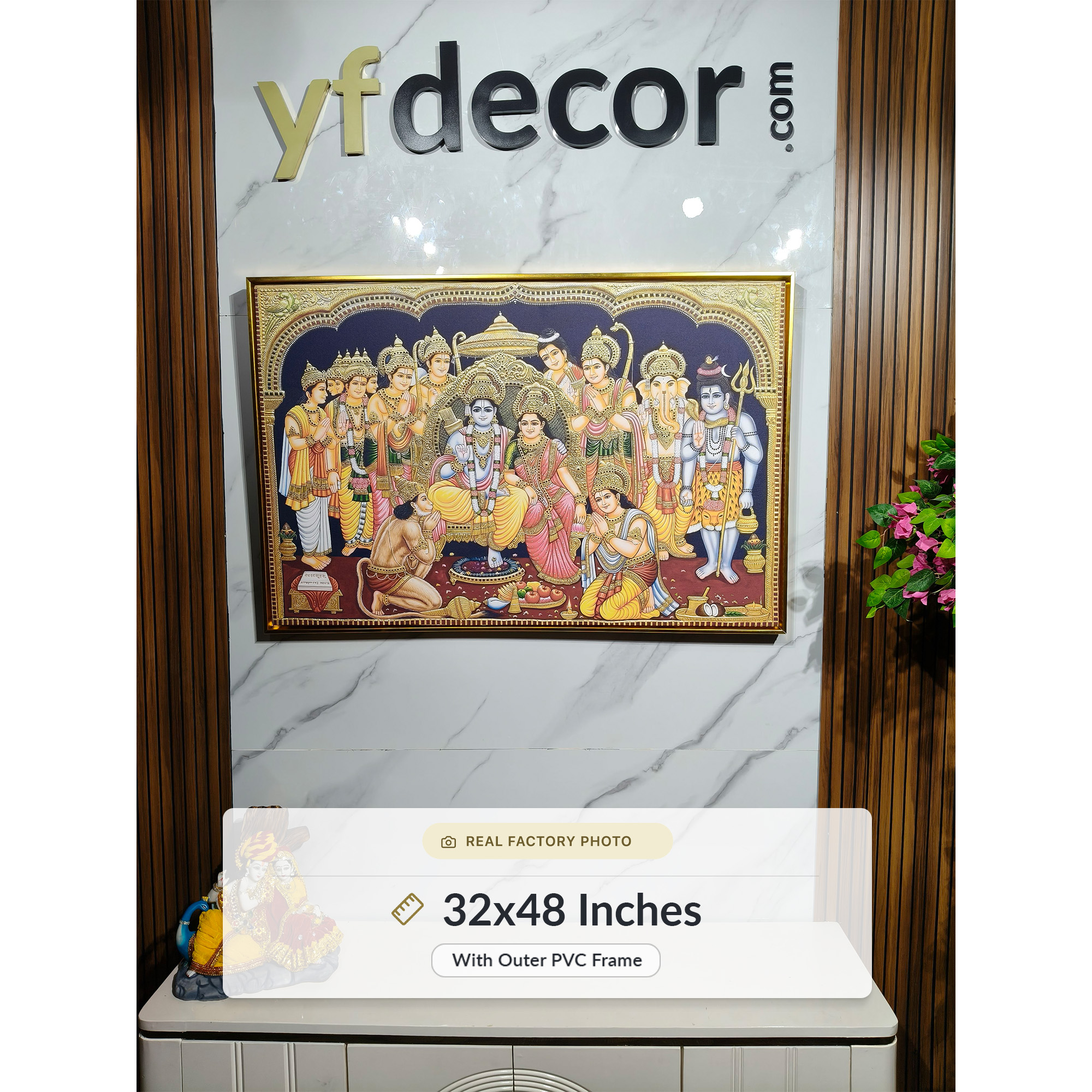 Golden Heritage Ram Darbar Divine Wall Art - Image 3