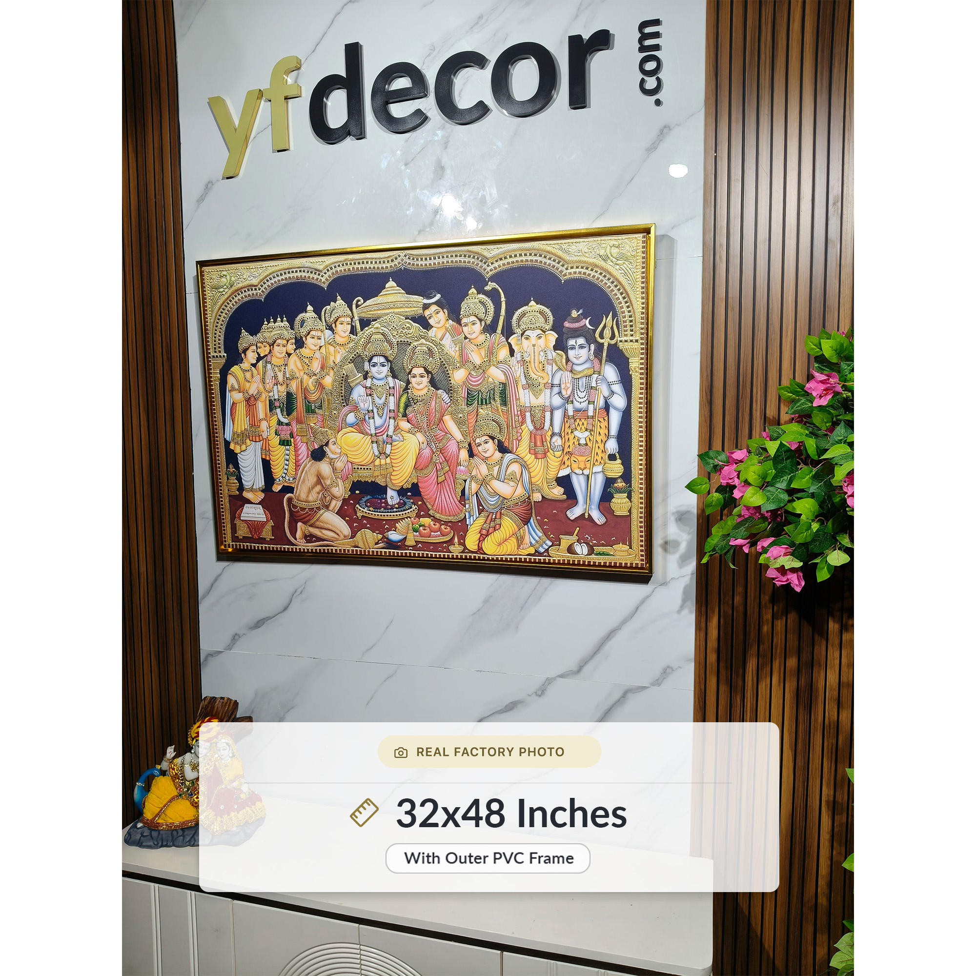 Golden Heritage Ram Darbar Divine Wall Art - Image 4