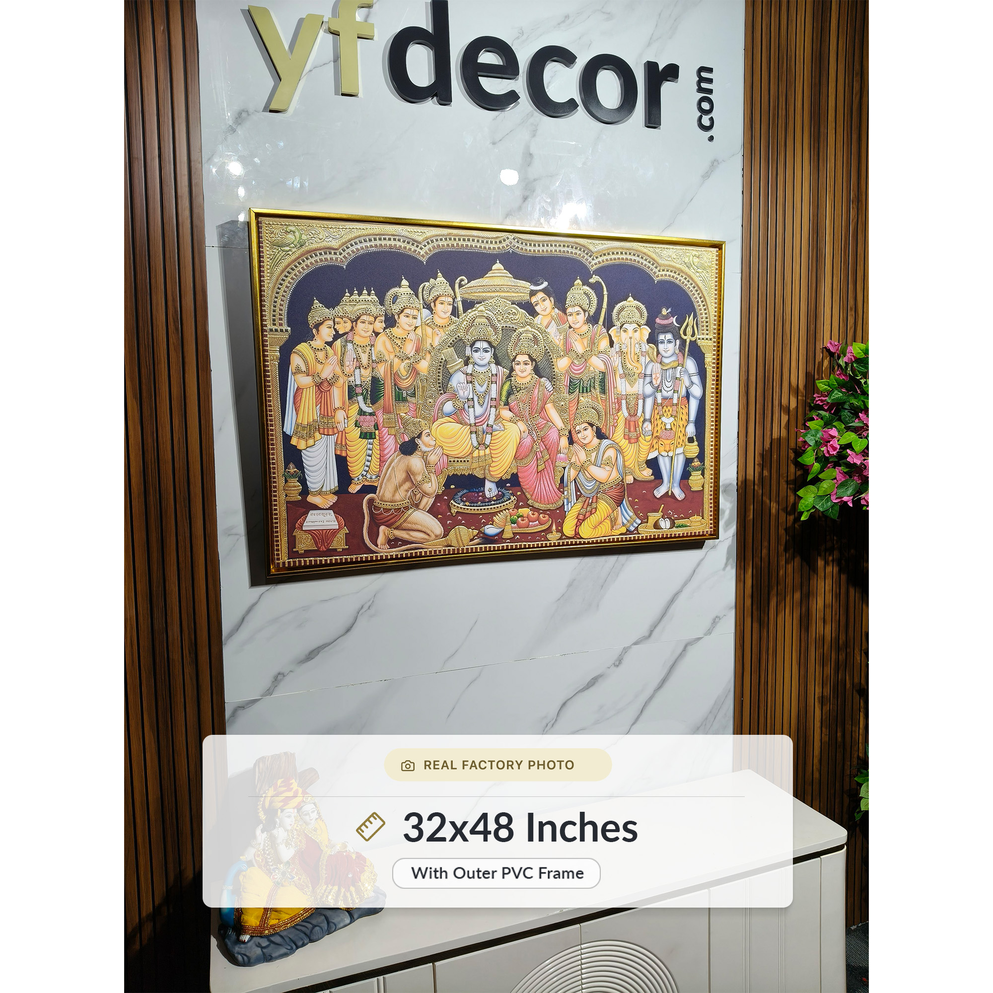 Golden Heritage Ram Darbar Divine Wall Art - Image 5