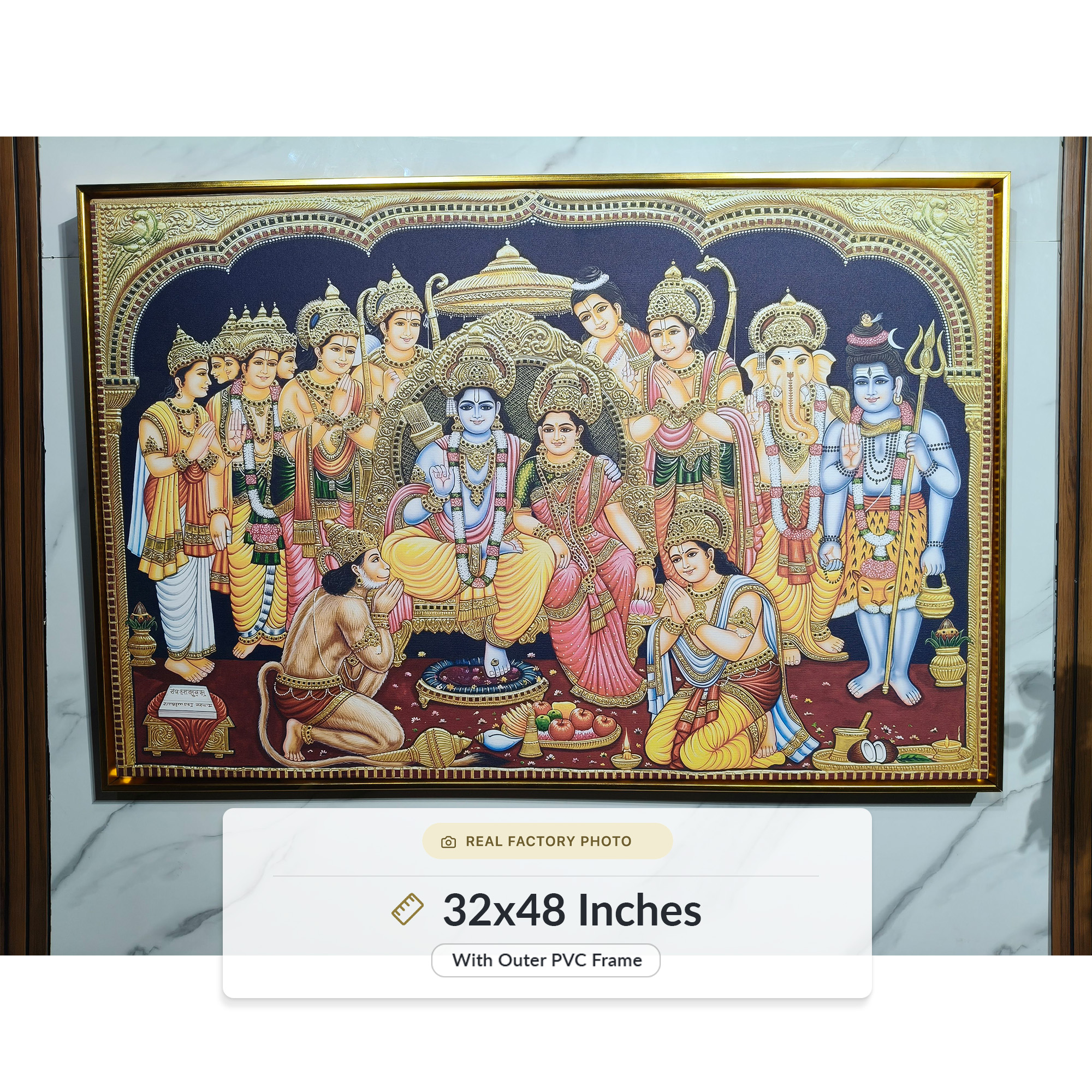 Golden Heritage Ram Darbar Divine Wall Art - Image 6