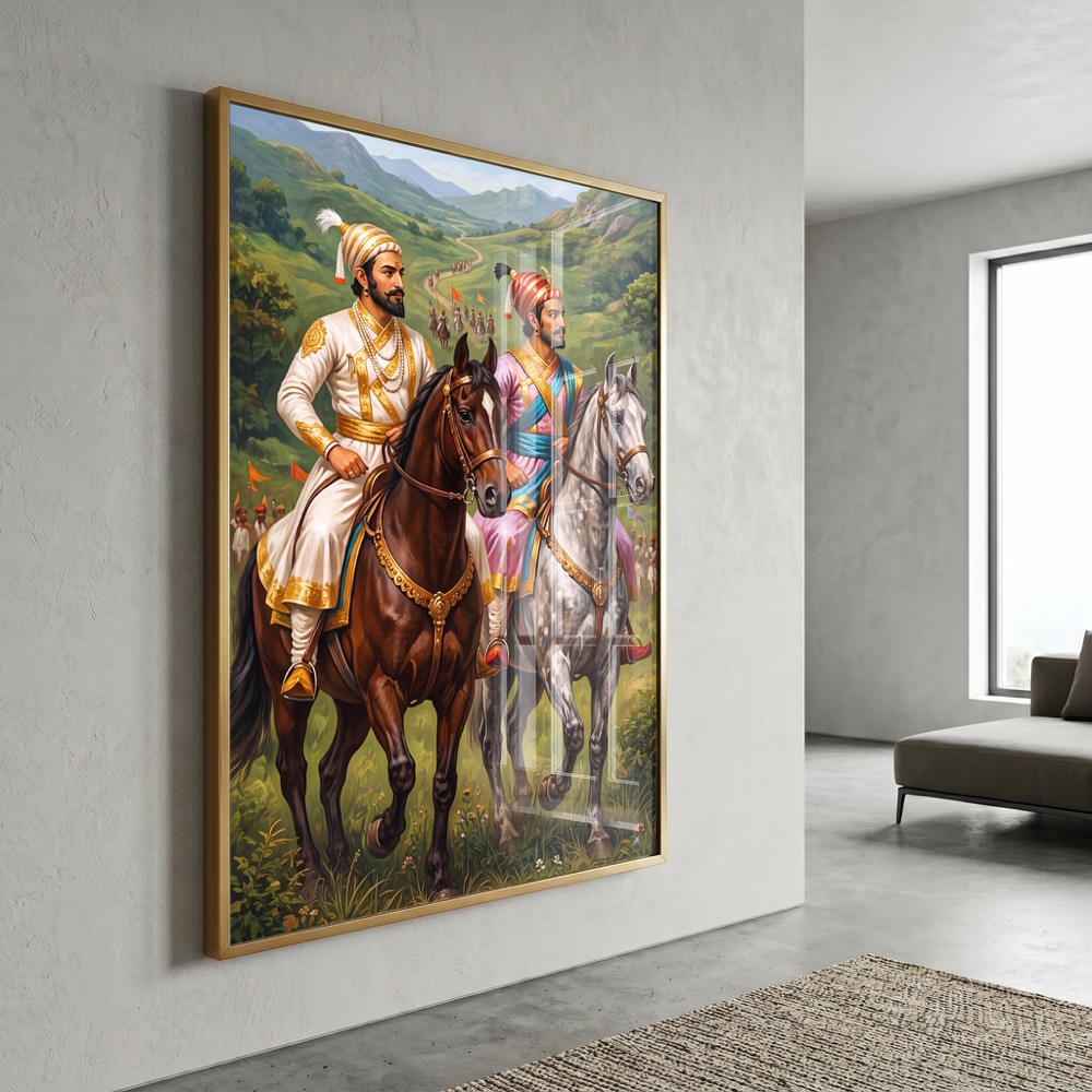 Shivaji Maharaj Riding With Sambhaji Maharaj - Image 3