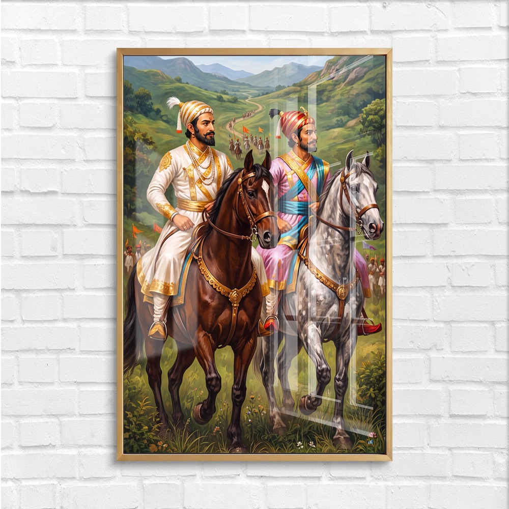 Shivaji Maharaj Riding With Sambhaji Maharaj - Image 4