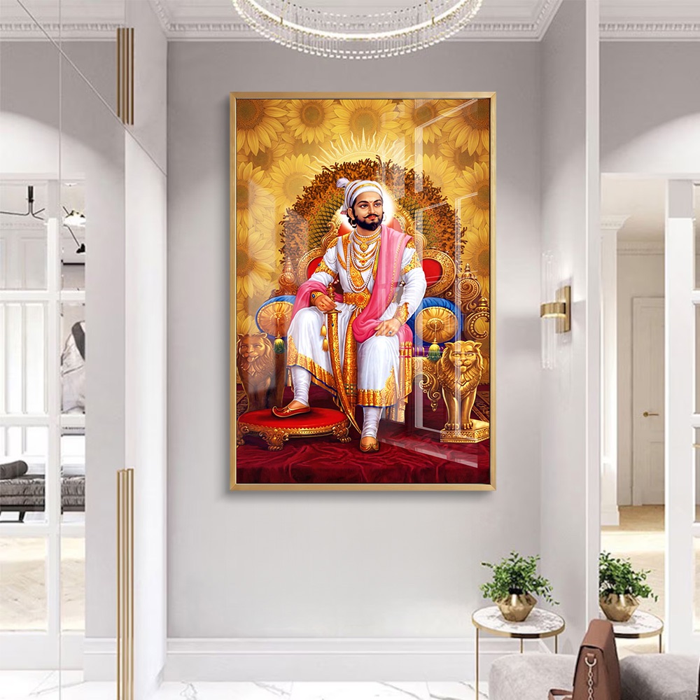 Sunlit Throne Portrait Of Shivaji Maharaj - Image 2