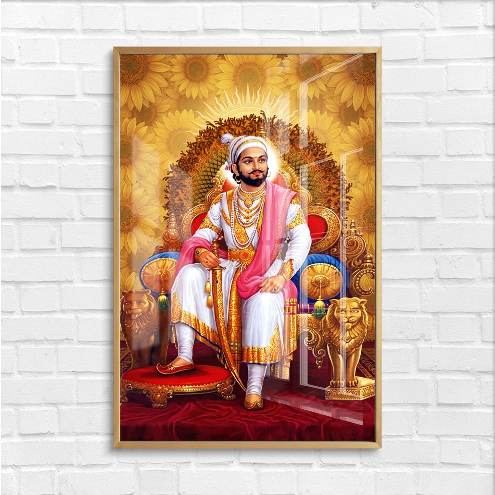 Sunlit Throne Portrait Of Shivaji Maharaj - Image 4