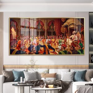 Shivrajyabhishek Royal Landscape Painting