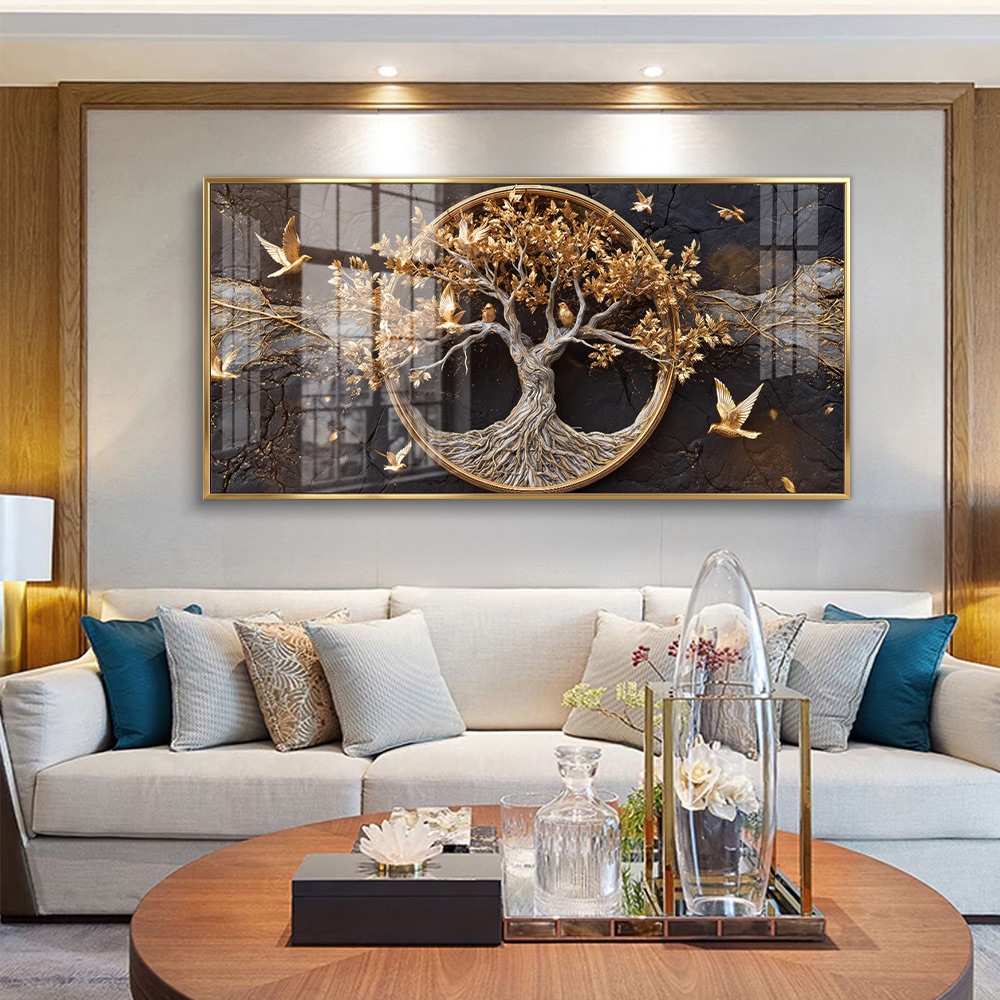 Tree of Life Emblem Birds Canvas Art - Image 2