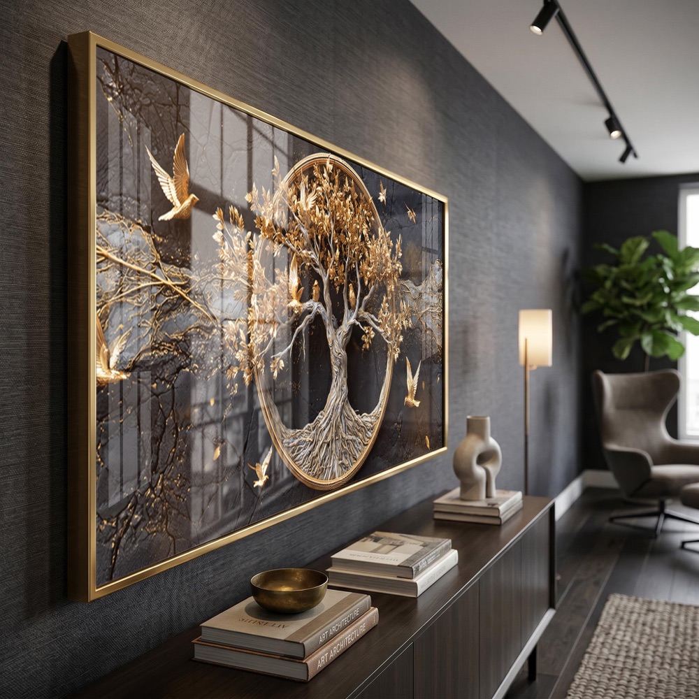 Tree of Life Emblem Birds Canvas Art - Image 3