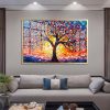 Stained Glass Tree of Life Sunburst Painting