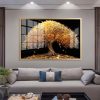 Prosperity Gold Tree of Life in Coins Style Painting