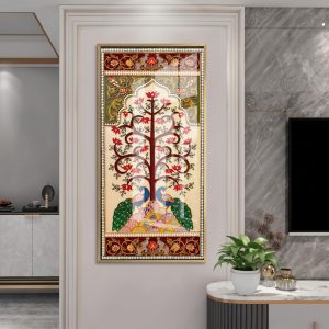 Peacock Lotus Tree of Life Lippon Style Painting