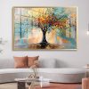 Abstract Urban Tree of Life Canvas Painting