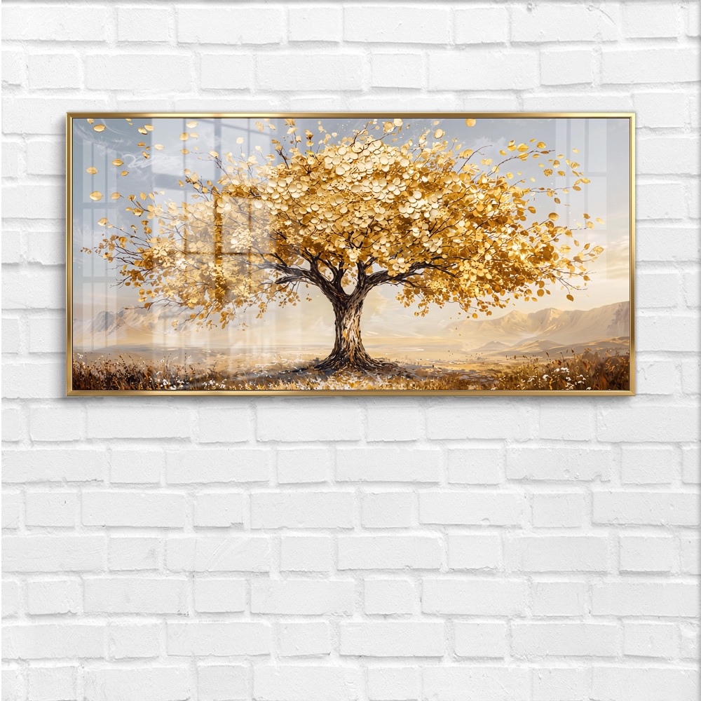 Golden Tree of Life Mountain Valley Art - Image 4